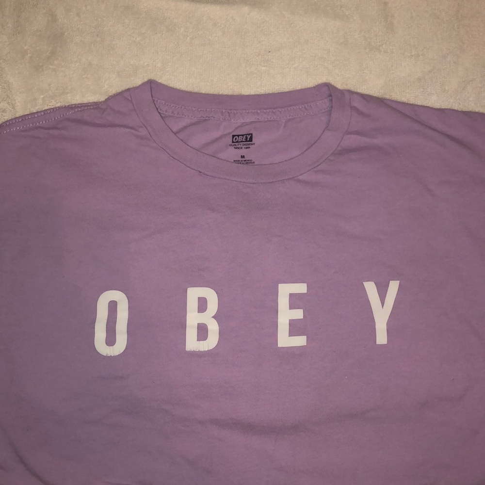 Obey cute milky purple t-shirt